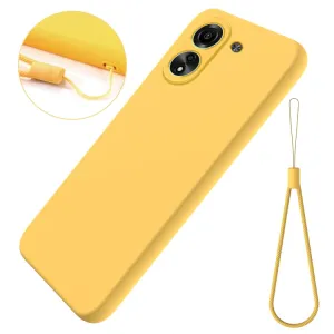 RUBBER Ochranný kryt pre Xiaomi Redmi 13C / Poco C65 žltý