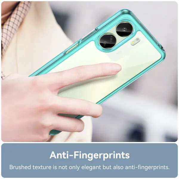 CRYSTAL Ochranný kryt pre Xiaomi Redmi 13C / Poco C65 tyrkysový