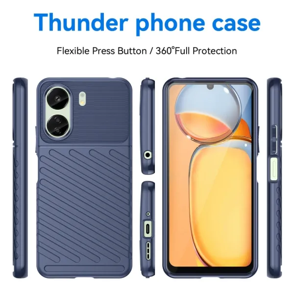 THUNDER Ochranný obal Xiaomi Redmi 13C / Poco C65 modrý