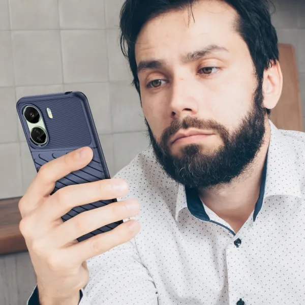 THUNDER Ochranný obal Xiaomi Redmi 13C / Poco C65 modrý
