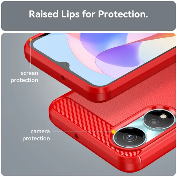 FLEXI TPU Ochranný kryt Honor X7b červený
