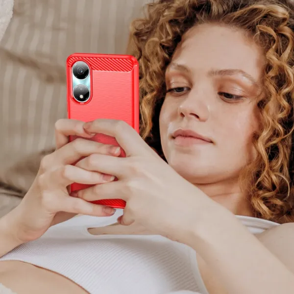 FLEXI TPU Ochranný kryt Honor X7b červený