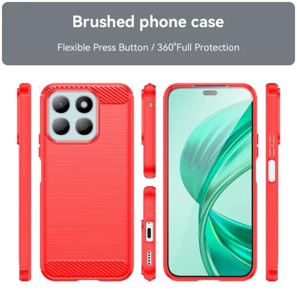 FLEXI TPU Ochranný kryt Honor X8b červený