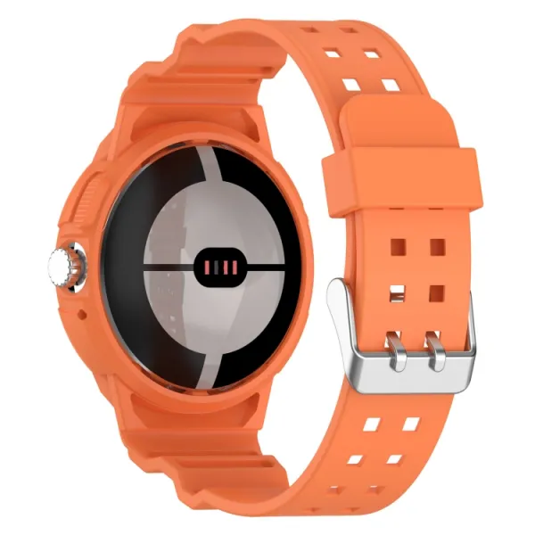GLACIER Ochranné puzdro pre Google Pixel Watch / Pixel Watch 2 oranžové