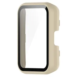 PC FULL COVER Plastový kryt so sklom pre Huawei Watch Fit 2 / Fit 2 Active béžový