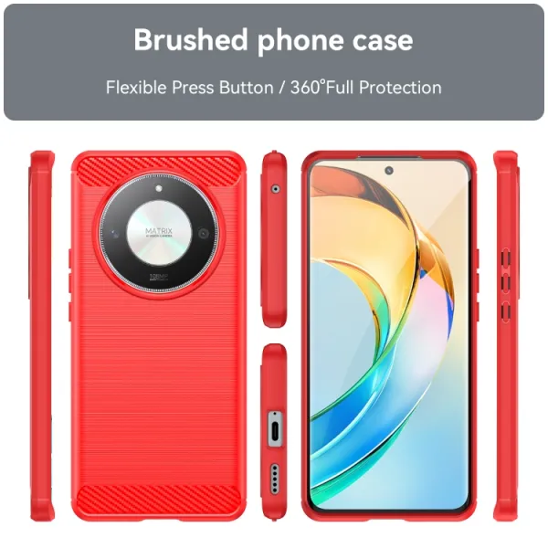 FLEXI TPU Ochranný kryt Honor Magic6 Lite 5G červený