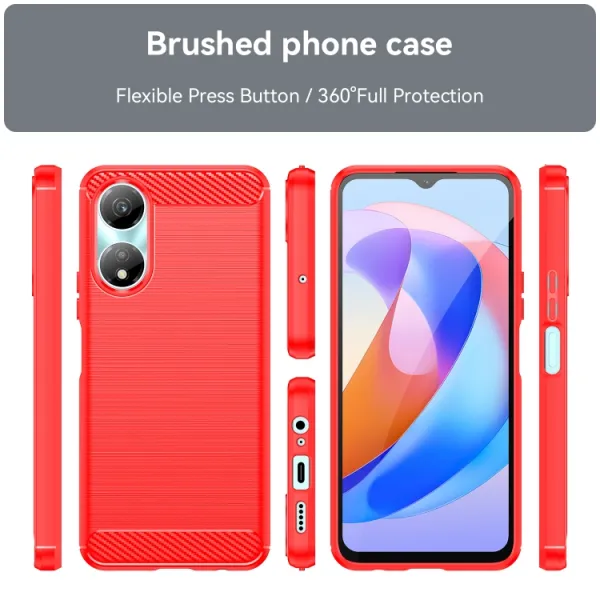 FLEXI TPU Ochranný kryt Honor X7b červený