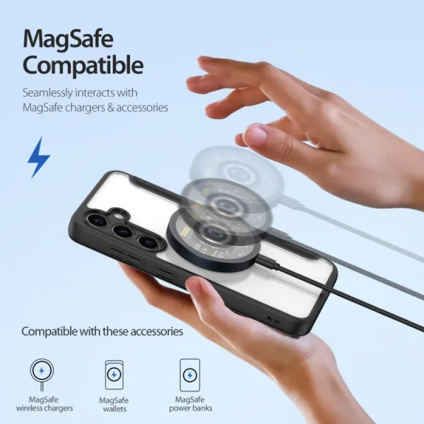 DUX X PRO Zaklápacie puzdro s MagSafe pre Samsung Galaxy S24 Plus 5G čierne