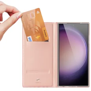 DUX Zaklápacie puzdro pre Samsung Galaxy S24 Ultra 5G ružové