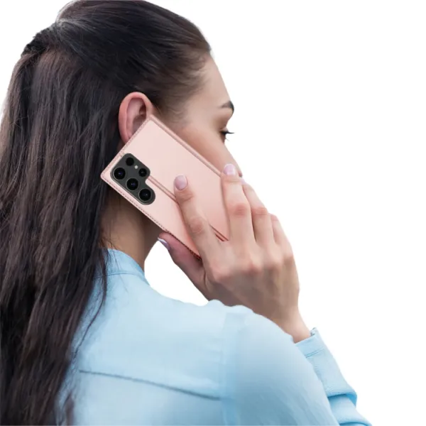 DUX Zaklápacie puzdro pre Samsung Galaxy S24 Ultra 5G ružové