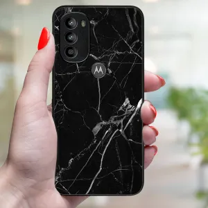 MY ART Ochranný kryt Motorola Moto G71 5G BLACK MARBLE (142)