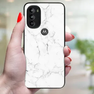 MY ART Ochranný kryt Motorola Moto G71 5G WHITE MARBLE (144)
