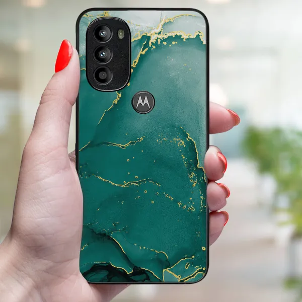 MY ART Ochranný kryt Motorola Moto G71 5G GREEN MARBLE (145)