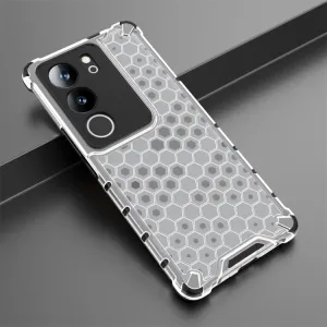 HONEYCOMB Ochranný kryt Vivo V29 5G biely