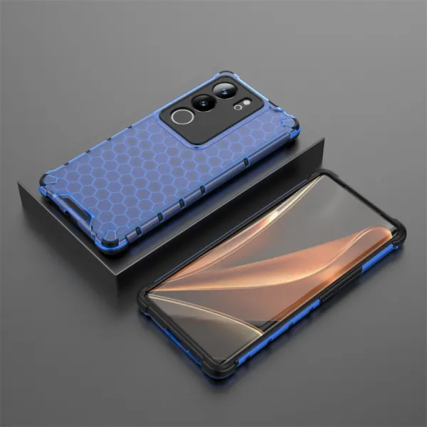 HONEYCOMB Ochranný kryt Vivo V29 5G modrý