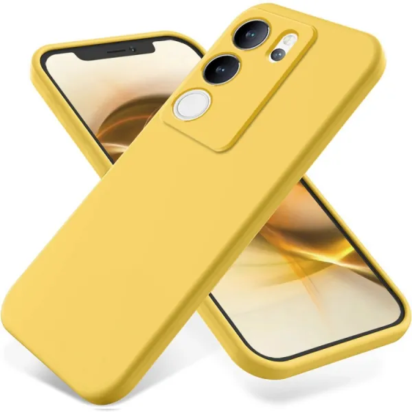 RUBBER Ochranný kryt pre Vivo V29 5G žltý