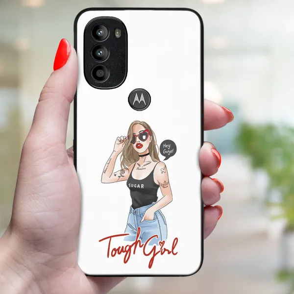 MY ART Ochranný kryt Motorola Moto G71 5G TOUGH GIRL (131)