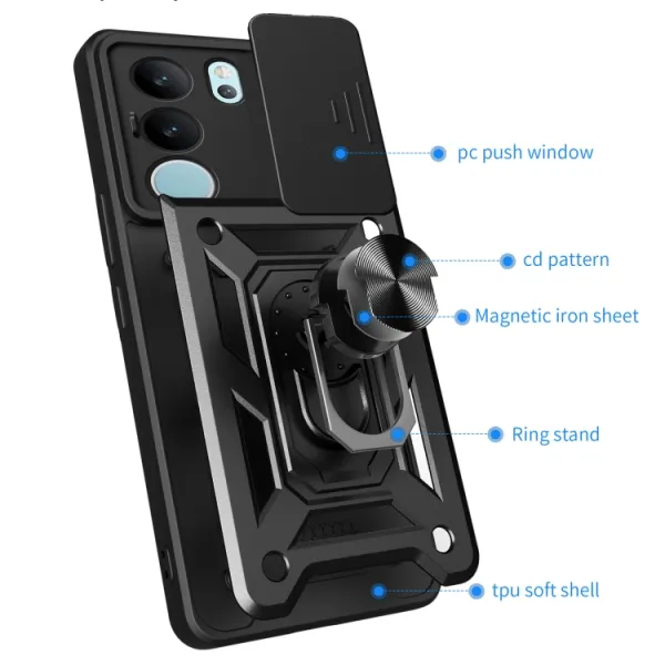 RING CAMERA Kryt s držiakom pre Vivo V29 5G modrý