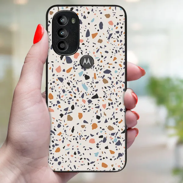 MY ART Ochranný kryt Motorola Moto G71 5G BEIGE TERRAZZO (162)