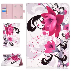 UNIVERZÁLNE FLIP PUZDRO pre tablet s uhlopriečkou 10" PINK FLOWERS