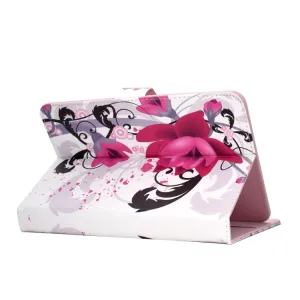 UNIVERZÁLNE FLIP PUZDRO pre tablet s uhlopriečkou 10" PINK FLOWERS