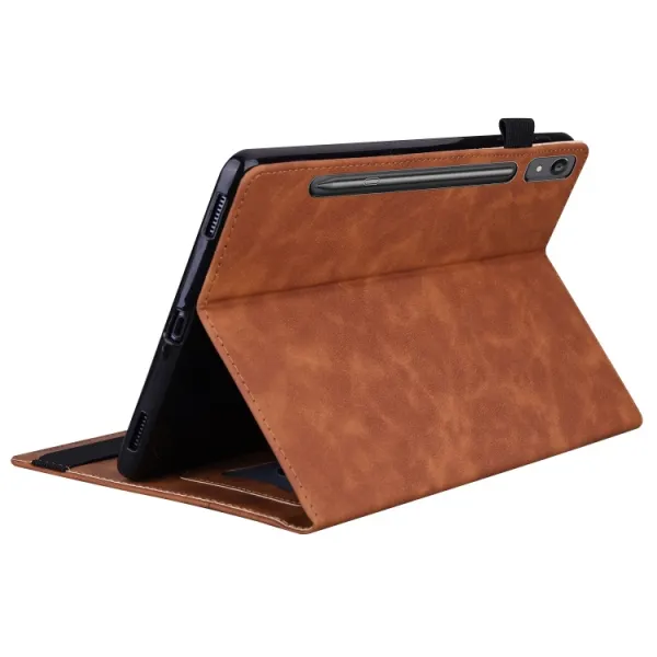 FLATY Zaklápacie puzdro pre Lenovo Tab P12 hnedé