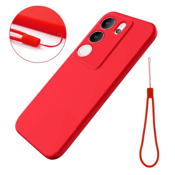 RUBBER Ochranný kryt pre Vivo V29 5G červený