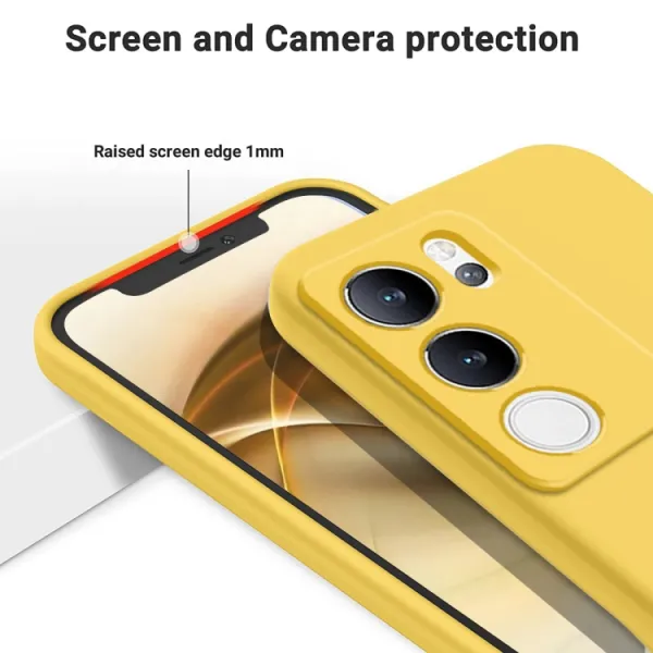 RUBBER Ochranný kryt pre Vivo V29 5G žltý