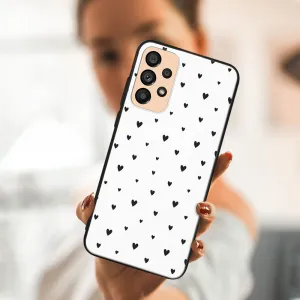 MY ART Ochranný kryt Samsung Galaxy A23 / A23 5G BLACK HEARTS (167)