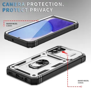 RING CAMERA Kryt s držiakom pre Samsung Galaxy A25 5G biely
