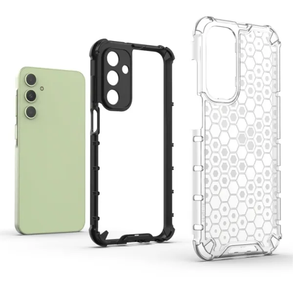 HONEYCOMB Ochranný kryt Samsung Galaxy A25 5G biely