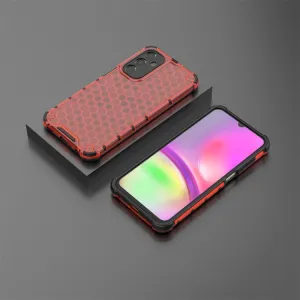 HONEYCOMB Ochranný kryt Samsung Galaxy A25 5G červený