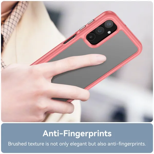 CRYSTAL Ochranný kryt pre Samsung Galaxy A25 5G červený