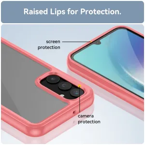 CRYSTAL Ochranný kryt pre Samsung Galaxy A25 5G červený