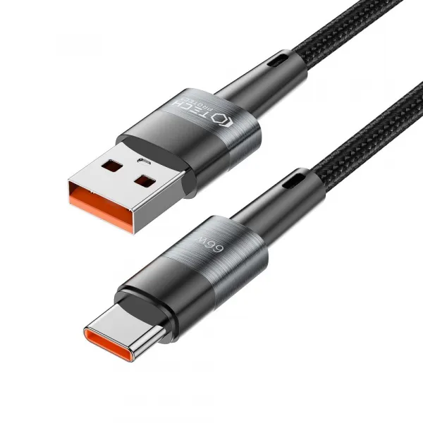 Tech-Protect Ultraboost kábel USB / USB-C PD 66W 6A 0.5m, čierny