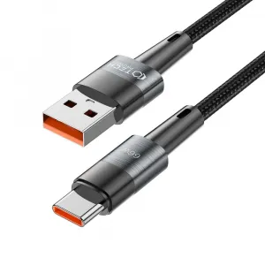 Tech-Protect Ultraboost kábel USB / USB-C PD 66W 6A 0.5m, čierny