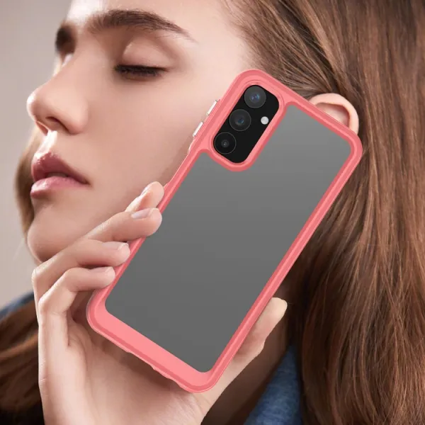 CRYSTAL Ochranný kryt pre Samsung Galaxy A25 5G červený