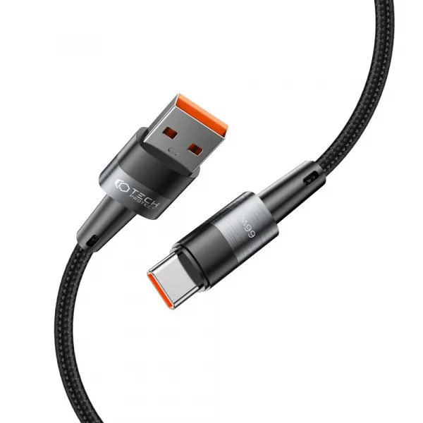 Tech-Protect Ultraboost kábel USB / USB-C PD 66W 6A 0.5m, čierny