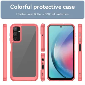 CRYSTAL Ochranný kryt pre Samsung Galaxy A25 5G červený
