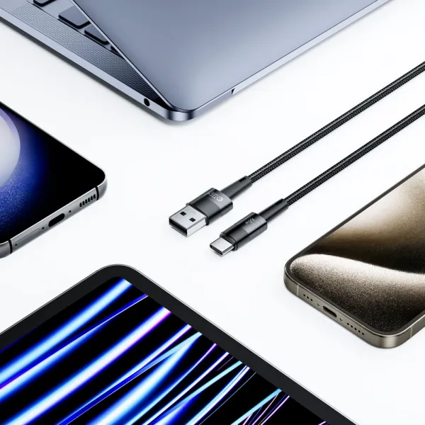 Tech-Protect Ultraboost kábel USB / USB-C PD 66W 6A 0.5m, čierny