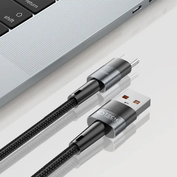 Tech-Protect Ultraboost kábel USB / USB-C PD 66W 6A 0.5m, čierny