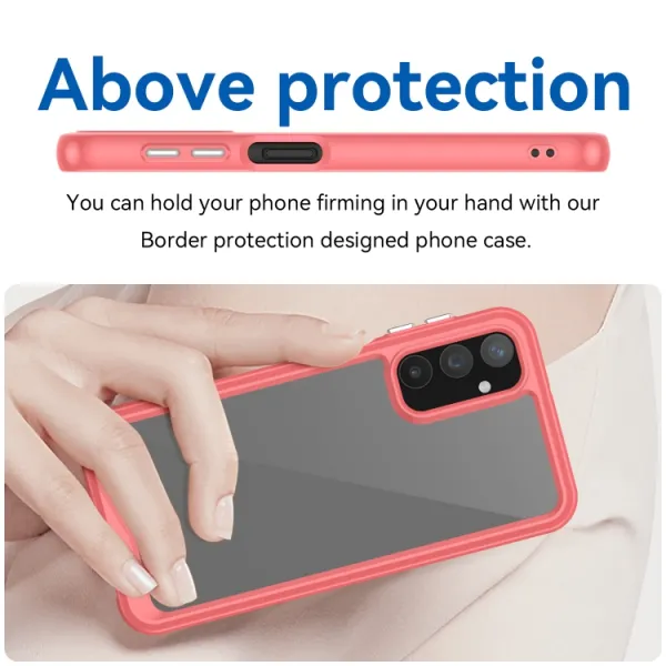 CRYSTAL Ochranný kryt pre Samsung Galaxy A25 5G červený