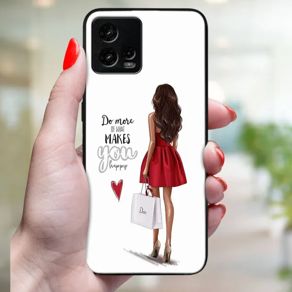 MY ART Ochranný kryt pre Motorola Moto G72 RED DRESS (137)