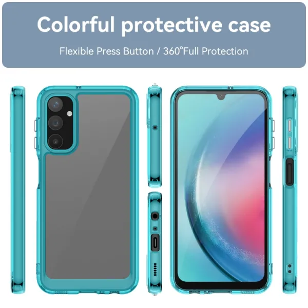 CRYSTAL Ochranný kryt pre Samsung Galaxy A25 5G tyrkysový