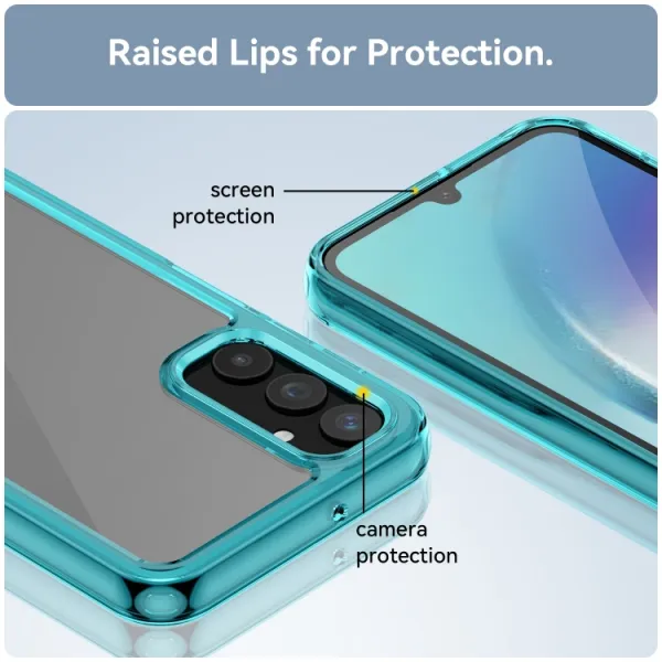 CRYSTAL Ochranný kryt pre Samsung Galaxy A25 5G tyrkysový