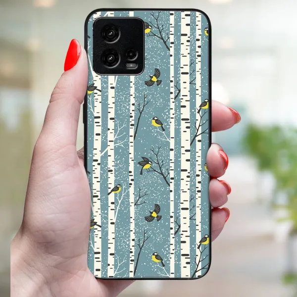 MY ART Kryt s vianočným dizajnom Motorola Moto G72 BIRCH (072)