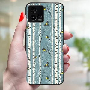 MY ART Kryt s vianočným dizajnom Motorola Moto G72 BIRCH (072)