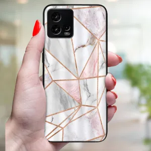 MY ART Ochranný kryt pre Motorola Moto G72 PINK MARBLE (143)