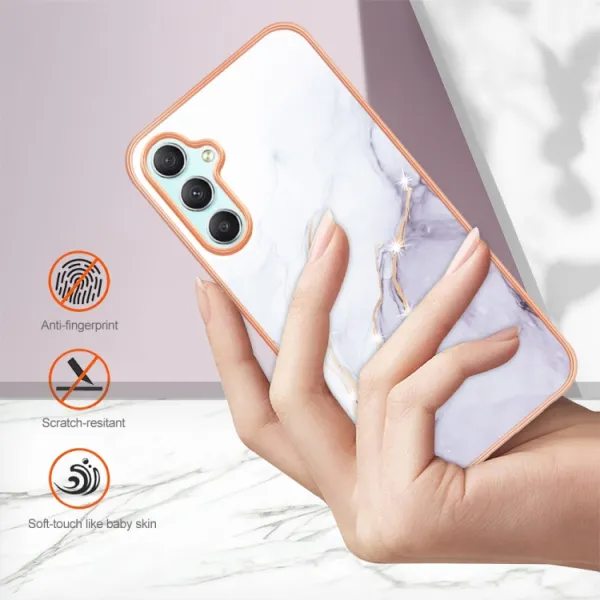 IMD MARBLE Ochranný kryt pre Samsung Galaxy A25 5G WHITE