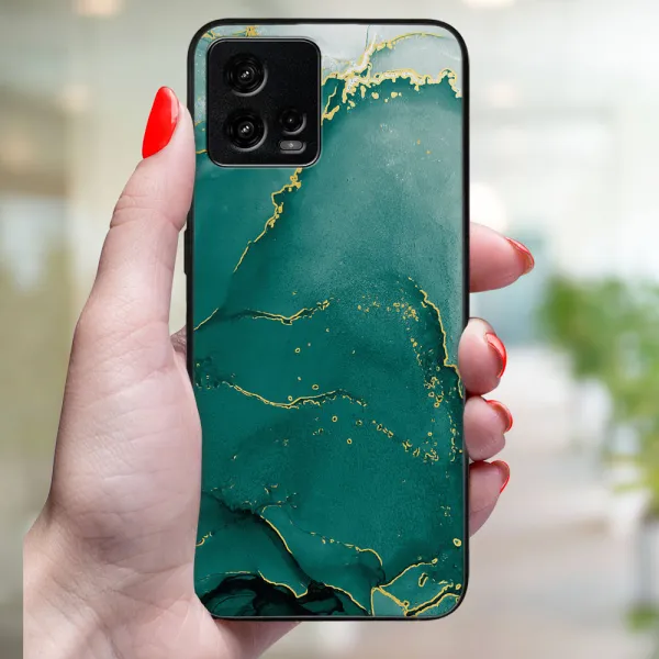 MY ART Ochranný kryt pre Motorola Moto G72 GREEN MARBLE (145)
